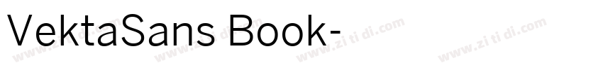 VektaSans Book字体转换